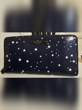 Kate Spade Navy Star Print Wallet